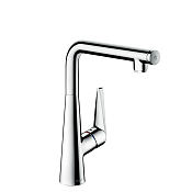 Hansgrohe Talis S Смеситель для кухонной мойки однорычажный 300 1jet, цвет: хром 72820000