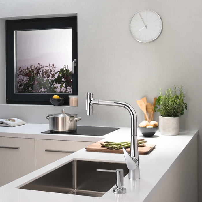 Hansgrohe Talis Select M51 Смеситель для кухонной мойки однорычажный 300, цвет: хром 73867000