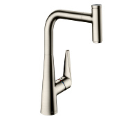 Hansgrohe Talis Select M51 Смеситель для кух. мойки однорыч. 220, с выдв. изл. цвет: нержав. сталь 72822800