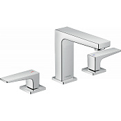 Hansgrohe Metropol Смеситель для раковины на 3 отверстия двухвентильный, цвет: хром 32514000