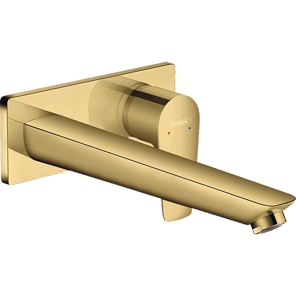 Hansgrohe Talis E Смеситель для раковины встраиваемый, внешняя часть, цвет: полированное золото 71734990