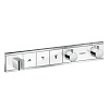 Hansgrohe RainSelect Термостат для душа встраиваемый на 3 потребителя, цвет: белый/хром 15356400