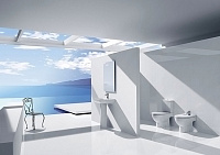 Roca Meridian Чаша напольного унитаза 37х64,5 см, без крышки, с двойным выпуском, цвет: белый глянец 342247000