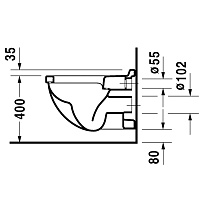 Duravit Starck 3 Унитаз подвесной 54х36 cм, цвет белый 2200090000