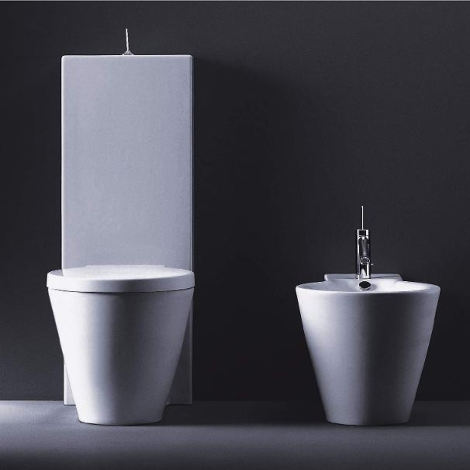 Duravit Starck 1 Чаша унитаза напольная без крышки и бачка 41,5x64 см, цвет: белый 0233090064