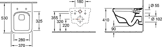 Villeroy & Boch Architectura Унитаз подвесной, крышка в комплекте, цвет: 5685HR01