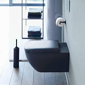 Duravit Happy D.2 Унитаз Rimless подвесной 36,5x54 cм, цвет: антрацит матовый 2222098900