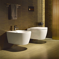 Duravit Me by Starck Унитаз подвесной Rimless 57х37 cм, с креплениями, цвет белый 25290900001