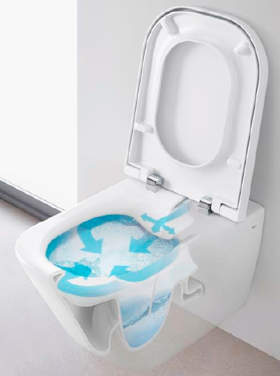 Roca Gap Чаша подвесного унитаза 34х54 см, безободковый, без крышки, цвет: белый глянцевый 34647L000