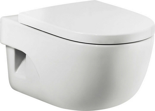 Roca Meridian Чаша подвесного унитаза 36х48 см, без крышки, цвет: белый глянцевый 346248000