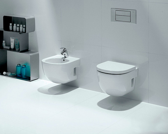 Roca Meridian Чаша подвесного унитаза 36х48 см, без крышки, цвет: белый глянцевый 346248000