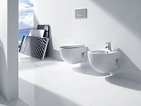 Roca Meridian Чаша подвесного унитаза 36х48 см, без крышки, цвет: белый глянцевый 346248000