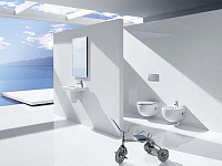 Roca Meridian Чаша подвесного унитаза 36х48 см, без крышки, цвет: белый глянцевый 346248000