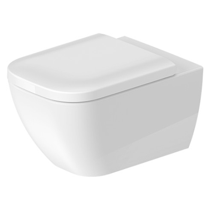 Duravit Happy D.2 Унитаз подвесной безободковый 54х36,5 cм, WonderGliss, цвет: белый 22220900001