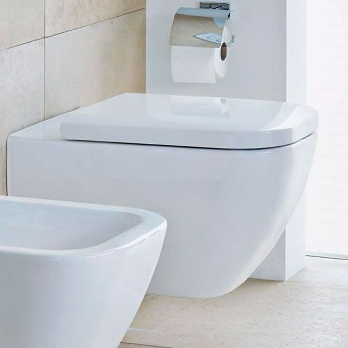 Duravit Happy D.2 Унитаз подвесной безободковый 54х36,5 cм, WonderGliss, цвет: белый 22220900001