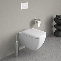 Duravit Happy D.2 Унитаз подвесной безободковый 54х36,5 cм, WonderGliss, цвет: белый 22220900001