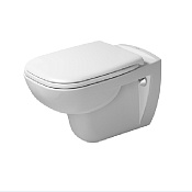 Duravit D-Code Комплект: подвесной унитаз Rimless 257009 35,5х54,5 cм, 45700900A1 (257009+006739)