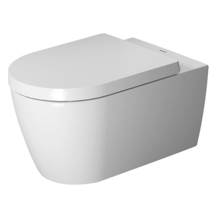 Duravit Me by Starck Унитаз подвесной 57х37, с сиденьем Rimless, цвет: белый глянцевый 45290900A1
