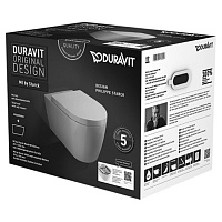 Duravit Me by Starck Унитаз подвесной 57х37, с сиденьем Rimless, цвет: белый глянцевый 45290900A1
