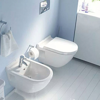 Duravit Me by Starck Унитаз подвесной 57х37 cм, безободковый, цвет белый.бел.мат 2579099000