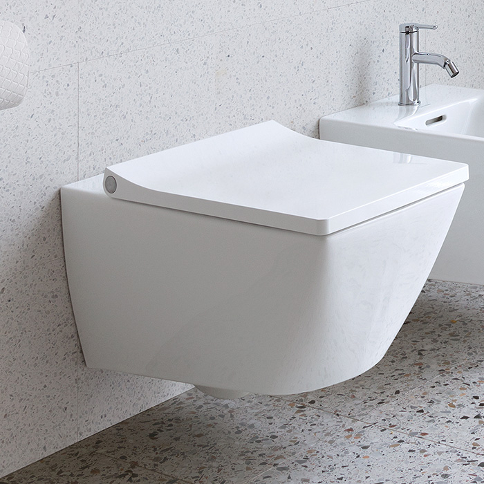 Duravit Viu Унитаз подвесной 37x57 cм, Rimless, с покрытием WG, цвет: белый 25110900001
