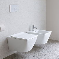 Duravit Viu Унитаз подвесной 37x57 cм, Rimless, вкл. крепление Durafix, цвет: белый 2511090000