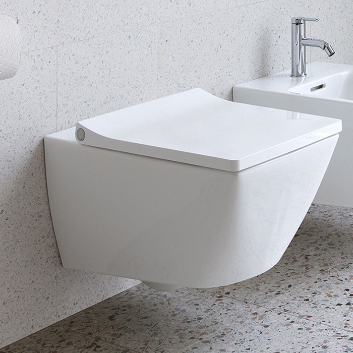 Duravit Viu Унитаз подвесной безободковый 37х48 cм, цвет белый Антибактериальное покр. 2573092000