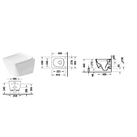 Duravit Viu Унитаз подвесной компактный безободковый 370х480мм цвет белый 2573090000