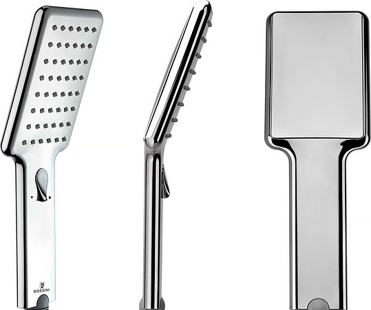 Bossini Agua Life Душевой гарнитур: ручной душ, держатель с подводом воды, шланг 150см, цвет: chrome C13002.030