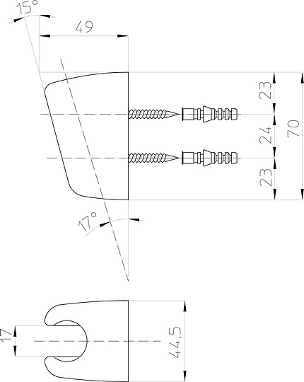 Bossini Держатель для душа, цвет: chrome C04000.030