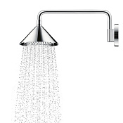 Axor Shower Collection Верхний душ 27,9 см, 2 вида струи, кронштейн настенный 40 см, цвет: хром 26021000