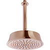 Cisal Shower Верхний душ d22 см, 1 вид струи, кронштейн потолочный 27см, цвет: rose gold/night black DS0132807E