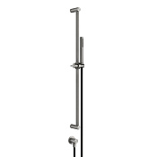 Gessi 316 Bath-Shower Душевой гарнитур: ручной душ, штанга 83 см, шланг 150 см, цвет: steel brushed 54045#239