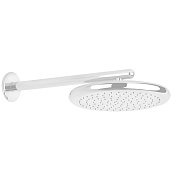 Gessi Goccia Верхний душ 33,4 см 1 вид струи, кронштейн настенный 40 см, цвет: matte white 33756#279