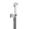 Gessi Rettangolo Гигиенический душ, держатель с подводом воды, шланг 125 см, цвет: chrome 20021#031