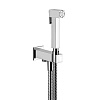 Gessi Rettangolo Гигиенический душ, держатель с подводом воды, шланг 125 см, цвет: chrome 20023#031