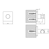 Gessi Rilievo Держатель для ручного душа неподвижный, цвет: chrome 59157#031