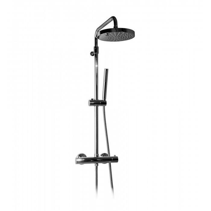 Bongio Colonne Doccia Душевая стойка с верхним душем d20 см, цвет: Nero Opaco 32557NERDPR