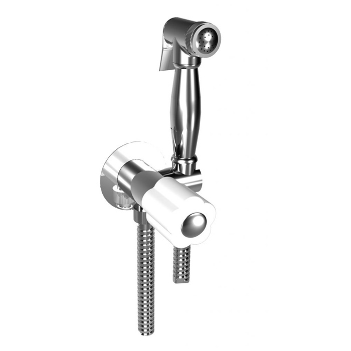 Bongio Fleur Noir Гигиенический душ, цвет хром/черный фрафор 12916CR00