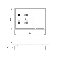 Fantini Acquadolce Многофункциональный верхний душ c подсветкой 69 38 L05193