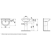 Раковина Laufen Pro 8.1095.2.000.104.1
