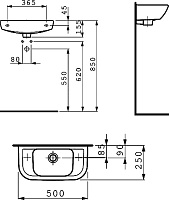Раковина Laufen Pro  R 8.1695.7.000.106.1