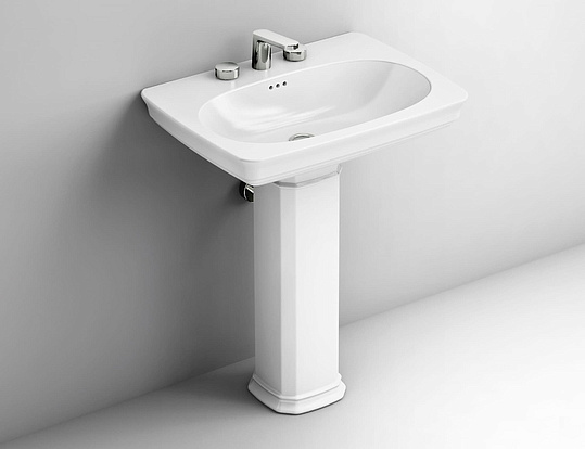 ArtCeram Civitas Раковина подвесная 68x50x22h см, 1 отверстие, с переливом, цвет: glossy white CIL001 01 00