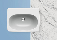 ArtCeram Civitas Раковина подвесная 68x50x22h см, 1 отверстие, с переливом, цвет: glossy white CIL001 01 00