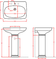 ArtCeram Civitas Раковина подвесная 68x50x22h см, 1 отверстие, с переливом, цвет: glossy white CIL001 01 00
