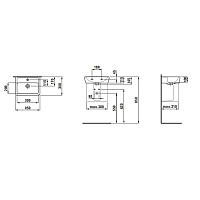 Рукомойник Laufen Pro 8.1195.1.000.104.1