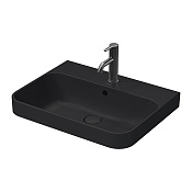 Duravit Happy D.2 Plus Раковина 60х46 cм, с переливом, цвет Anthracite matt 2360601300