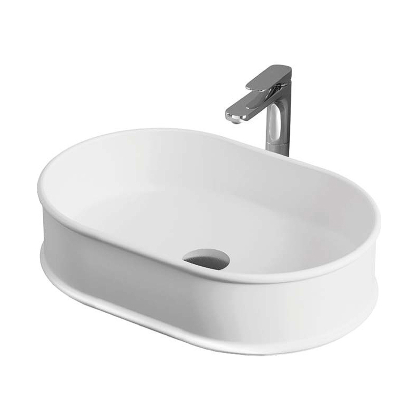 ArtCeram Atelier Раковина чаша 60x40x15h см, без перелива, цвет: matt white ATL002 05 00