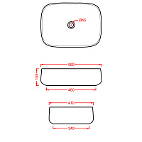 ArtCeram Cognac Раковина чаша 56x41x15,5h см, без перелива, покрытие Saniglaze, цвет: notte COL009 36 00