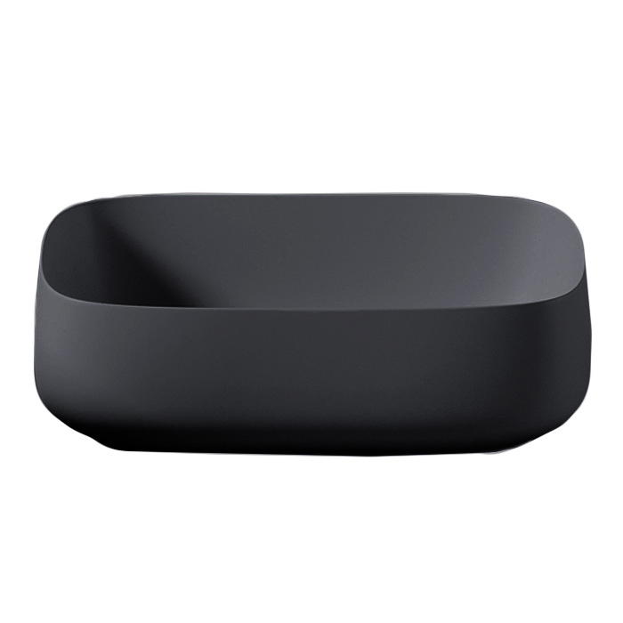 ArtCeram Cognac Раковина чаша 56x41x15,5h см, без перелива, покрытие Saniglaze, цвет: glossy black COL009 03 00